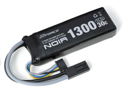 Noir LiPo 11.1V 1300mAh 30C カスタムガン用 ミニS互換サイズ [GFG910]