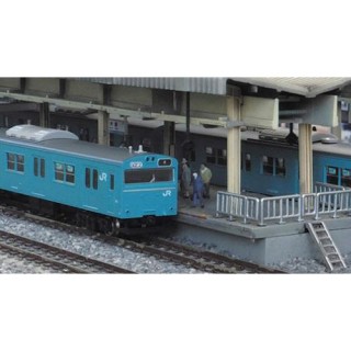 JR103系関西形 スカイブルー 高運転台車 4両編成動力付きトータルセット(塗装済キット) [1231T]