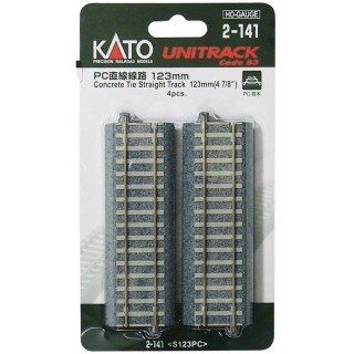PC直線線路 123mm(4pcs) [2-141]
