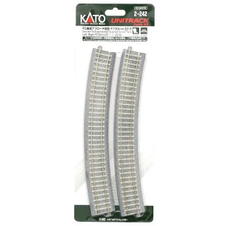 PC曲線アプローチ線路 R730mm-22.5°(2pcs) [2-242]