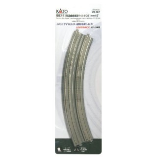 複線スラブ軌道曲線線路 R414/381mm45° <WR414/318-45S>(2pcs) [20-187]