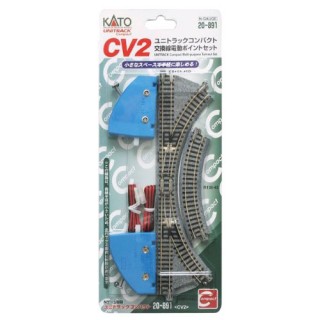 CV2 ユニトラックコンパクト 交換線電動ポイントセット [20-891]