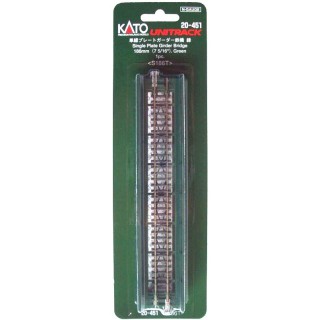 単線プレートガーダー鉄橋 緑 186mm <S186T>(1pc) [20-451]
