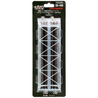 複線トラス鉄橋 ライトブルー 248mm <WS248T>(1pc) [20-436]