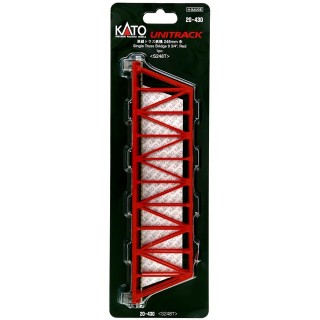 単線トラス鉄橋 朱 248mm <S248T>(1pc) [20-430]