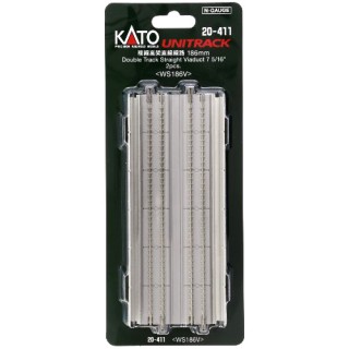 複線高架直線線路 186mm <WS186V>(2pcs) [20-411]