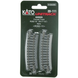曲線線路 R282-15° <R282-15>(4pcs) [20-111]