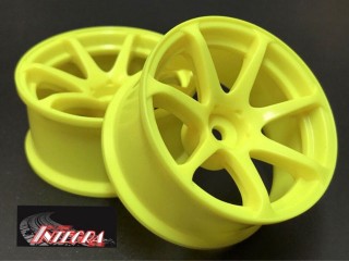 AVS MODEL T7ホイル【deep face】offset 9 イエロー 2個入り [IW-1209Y]