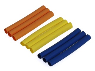3カラー収縮チューブ 5mm(青/黄/橙) 各3pcs [EG-3125]