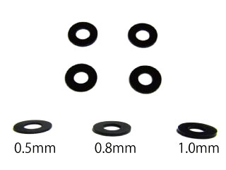 ホイールスペーサー ブラック 1.0mm厚 [TWS-10]