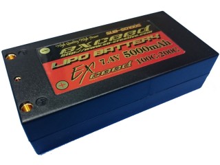 Lipoバッテリー 7.4V 5000mAh 100C-200C(Short) [SYB-50100S]