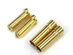 ヨーロピアンコネクターセット5mm(Mオス×2・Fメス×2) [EG-3732-5SET]