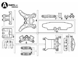 TT02B A部品(バンパー) ※アフターパーツ※ [19000562]