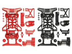 スーパーX強化シャーシセット(レッド･ブラック) [95242]