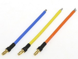 スモール・ヨーロピアンコネクターC 3.5mm 14Gコード付(オス3pcs) [EG-1467-14AWG-80]