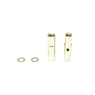 アルミポストセット 19L(ゴールド) 0.5tカラー付 2個入 [SGE-5019G]