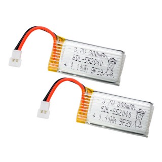 Li-Poバッテリー 3.7V 300mAh(K100/X100/V966/V911S/XKA110) 2個 [XKK100-016-1]]