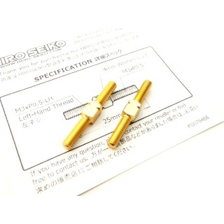 アルミターンバックルセット M3×25mm(ゴールド) 2本入 [HS-48534]]