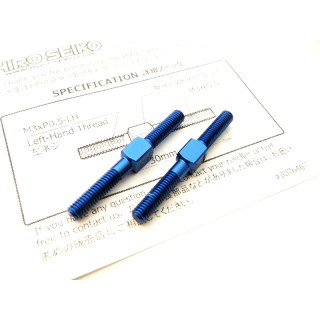 アルミターンバックルセット M3×30mm(ヨコモブルー) 2本入 [HS-48537]]