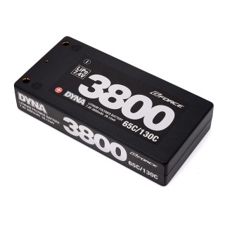 Dyna LiPo Battery 7.4V 3800mAh 1S Size 65C/130C [GFG005]]