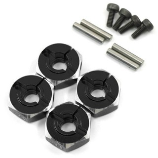 アルミクランプ式六角ホイールハブ 5.5mm厚 ブラック [WA-032BK]