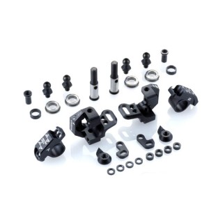 アジャスタブルアルミナックルセット Type-2(For RWD/ブラック) [OD2439b]