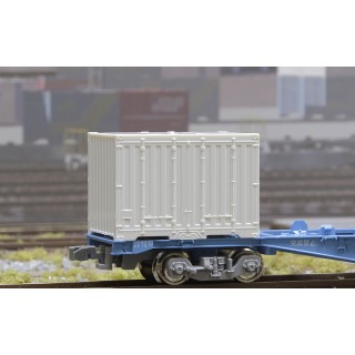12fコンテナ 背高タイプ 4方リブ付 側面2方開き 無塗装品 [C6701]