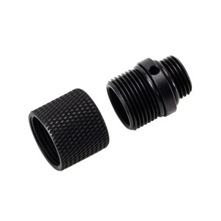 11mm正ネジ-14mm逆ネジアダプター BKカバー [BAS-B-11-14-BK]