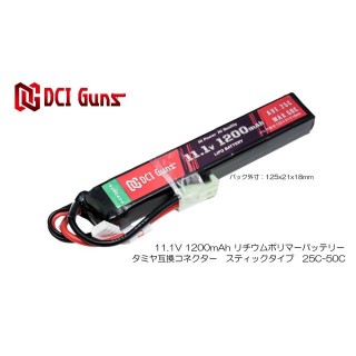 DCI Lipo 11.1V1200mAh25C タミヤ互換 [DCI-25C-1200-3S1P-TMY]]