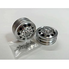 1/14 ビックトラック用 金属製フロントホイール 2pcs [AK0102]]