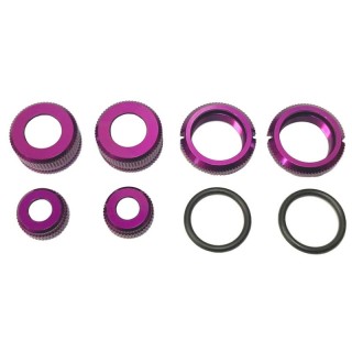 カラーチェンジ ダンパーシリンダーキット パープル セミロング(シリンダー標準長+1mm) 2本入 [TP-261SL]