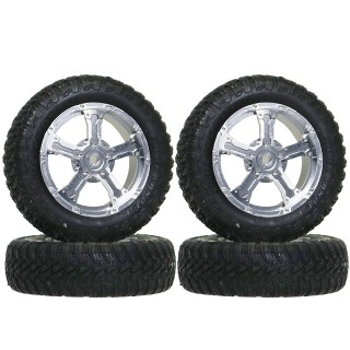 SPデュアル5本スポークホイール MiniZ4X4ジムニー用(SI) [MINI-Z4X4-D5-SI]