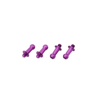 ジュラルミンφ4.3ピロボール(4個) L=8mm×N=3mm パープル [WP-0051]