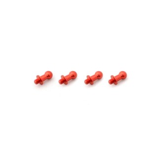 ジュラルミンφ4.8ピロボール(4個) L=6mm×N=3mm レッド [WP-0117]