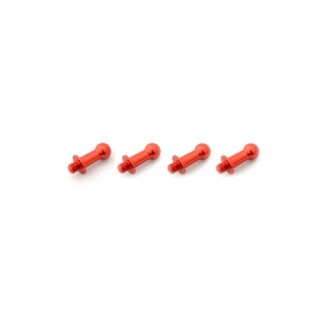ジュラルミンφ4.8ピロボール(4個) L=8mm×N=3mm レッド [WP-0120]