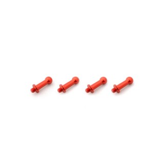 ジュラルミンφ4.8ピロボール(4個) L=10mm×N=3mm レッド [WP-0123]