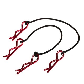 カラフルボディクリップ(ショート小) [RE]+リーシュ(2ペア) [3535-RE]