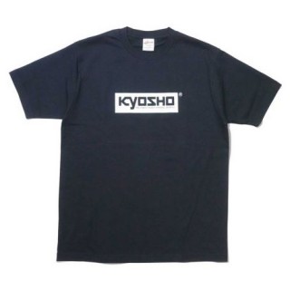 KYOSHO ボックスロゴ Tシャツ(ネイビー/L) [KOS-TS01NV-L]