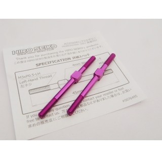 アルミターンバックルセット　3×45mm (Purple) 2本入 [HS-48830]]