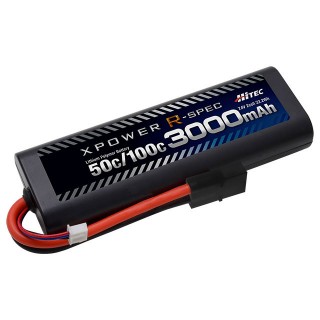 XPOWER R-SPEC Li-Po 7.4V 3000mAh 50C/100C タミヤタイプコネクター [XPR3000-RT-B]]