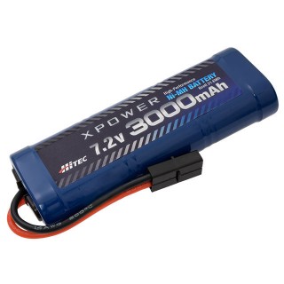 XPOWER Ni-MH 7.2V 3000mAh タミヤタイプコネクター [XP3000-NT-B]]