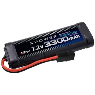 XPOWER Ni-MH 7.2V 3300mAh タミヤタイプコネクター [XP3300-NT-B]]