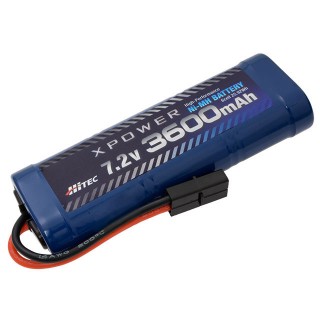 XPOWER Ni-MH 7.2V 3600mAh タミヤタイプコネクター [XP3600-NT-B]]