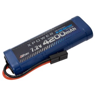 XPOWER Ni-MH 7.2V 4200mAh タミヤタイプコネクター [XP4200-NT-B]]