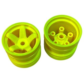 グラスホッパー用5spoke wheel リア用 イエロー 2pcs [LW-B01RYE]]