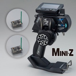 EX-NEXT(標準グリップ) ブラックSP MINI-Z EVO レシーバーユニット付きダブルレーシーバーセット [KO-10745]]