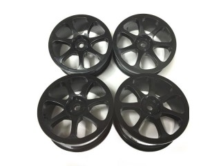 RHA-LHS seven spoke black wheel  4PCS [RU-0462a]]