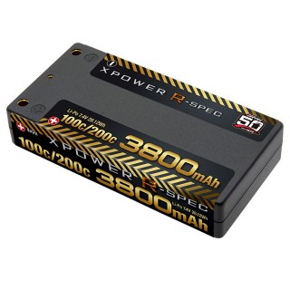 XPOWER R-SPEC Li-Po 7.4V 3800mAh 100C/200C 50周年モデル [XPR3800S-50]]