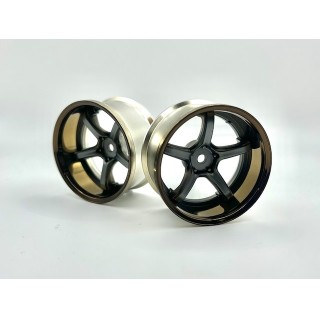 WORK EMOTION T5R 2P WHEEL DEEP CONCAVE OFF 8 Bronze Gray Mettallic 2pcs [LW-0708BGM]]