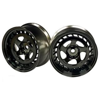 SSR Formula AERO SPOKE WHEEL オフセット8(深ﾘﾑ) ブラッククローム (2pcs) [WW-0608BC]]